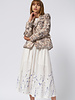 Raquel Allegra Pico Blazer Brown Zebra