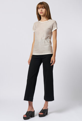 Kokun Short Sleeve Over Dye Crew Oak