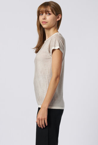Kokun Short Sleeve Over Dye Crew Oak