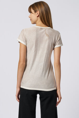 Kokun Short Sleeve Over Dye Crew Oak