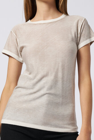 Kokun Short Sleeve Over Dye Crew Oak