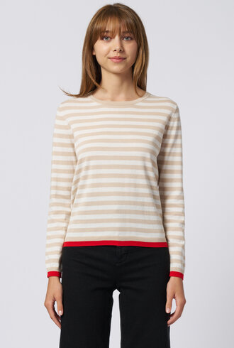 Kokun Long Sleeve Tee Oak Stripe