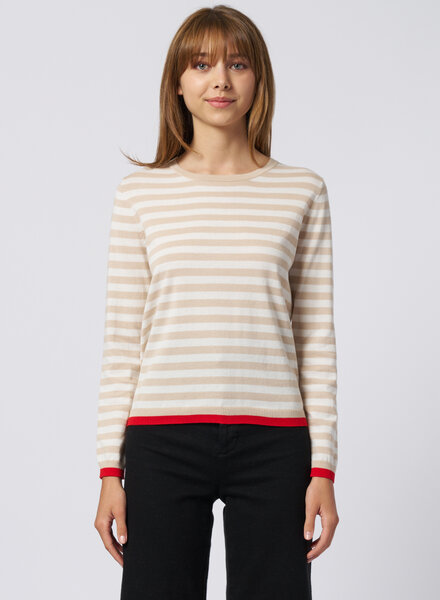 Kokun Long Sleeve Tee Oak Stripe
