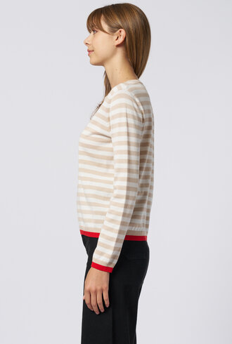 Kokun Long Sleeve Tee Oak Stripe