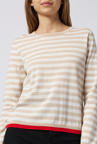 Kokun Long Sleeve Tee Oak Stripe