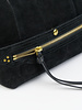 Jerome Dreyfuss Lucky Hobo Split Suede Noir