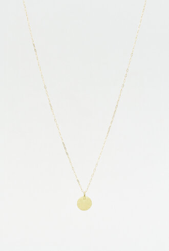 Sarah McGuire Plain Parchment Disk Necklace