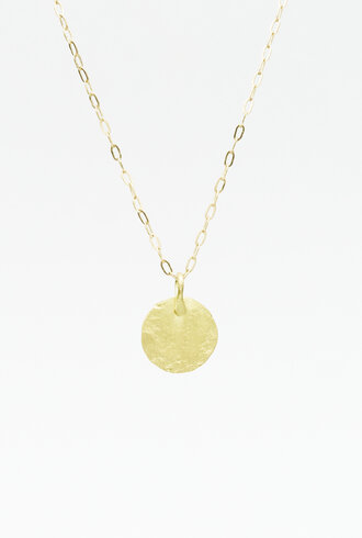 Sarah McGuire Plain Parchment Disk Necklace