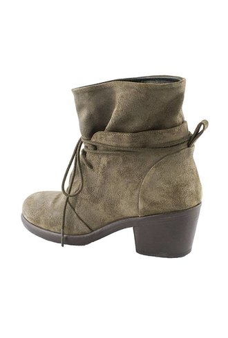 P. Monjo Blur Suede Tie Bootie Testa