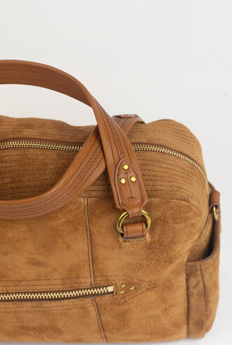 Jerome Dreyfuss Lucky Bowling Split Suede Caramel