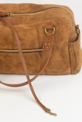 Jerome Dreyfuss Lucky Bowling Split Suede Caramel