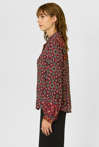 Xirena Gaby Shirt Merlot Tile