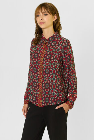 Xirena Gaby Shirt Merlot Tile
