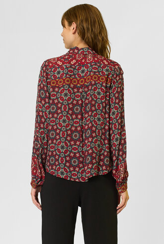 Xirena Gaby Shirt Merlot Tile