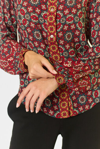Xirena Gaby Shirt Merlot Tile