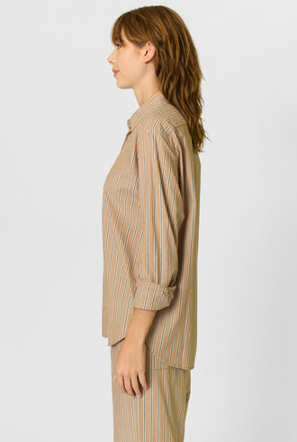 Xirena Beau Shirt Toffee Stripe