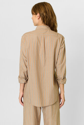 Xirena Beau Shirt Toffee Stripe