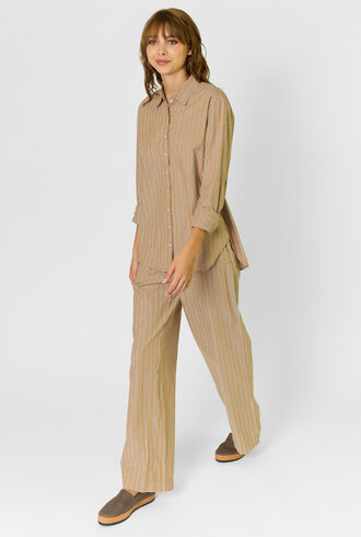 Xirena Beau Shirt Toffee Stripe