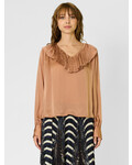 Ulla Johnson Liese Silk Blouse Desert Rose