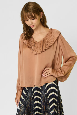 Ulla Johnson Liese Silk Blouse Desert Rose