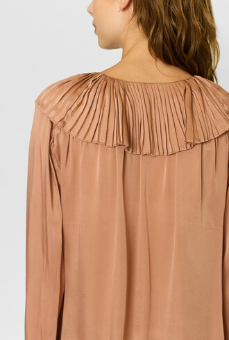 Ulla Johnson Liese Silk Blouse Desert Rose