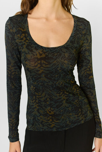 Ulla Johnson Aris U Neck Top Desert