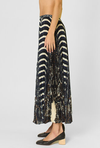 Ulla Johnson Shayna Pleated Midi Skirt Eclipse