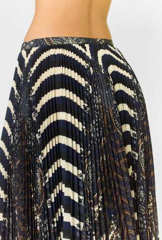 Ulla Johnson Shayna Pleated Midi Skirt Eclipse