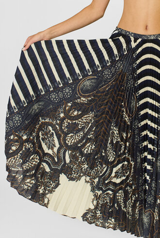 Ulla Johnson Shayna Pleated Midi Skirt Eclipse