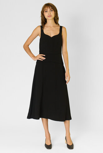 Ulla Johnson Vivi Sweetheart  Midi Noir