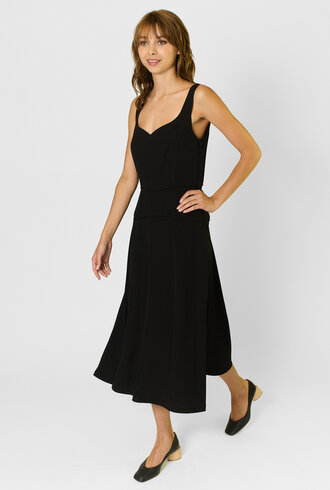 Ulla Johnson Vivi Sweetheart  Midi Noir