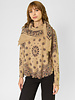 Kujten Hachiko Western Scarf Camel Bordeaux