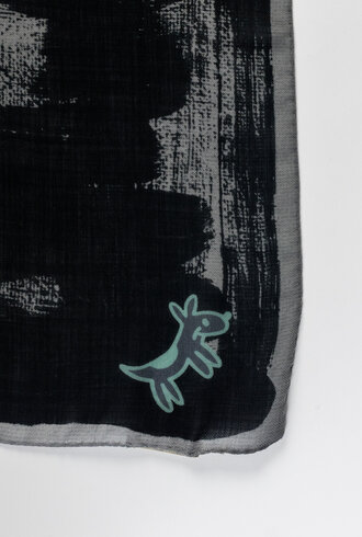 Destin Lola Dog Square Scarf, Military