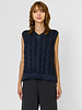 MJW. Cashmere Cables Vest Navy