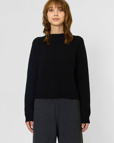 Cashmere Short Pullover Black - Alhambra | Women's Clothing
