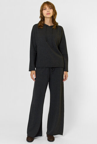 MJW. Cashmere Hoodie Charcoal