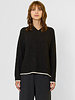 MJW. Donegal Tweed Cashmere Pullover Charcoal