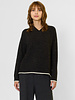 MJW. Donegal Tweed Cashmere Pullover Charcoal