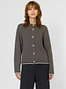 MJW. Pencil Stripe Cashmere Cardigan Ebony