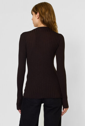MJW. Superfine Cashmere Cardigan Ebony