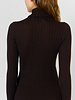 MJW. High Neck Ribbed Pullover Ebony