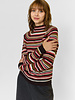 MJW. Cashmere Pullover Brown Stripe