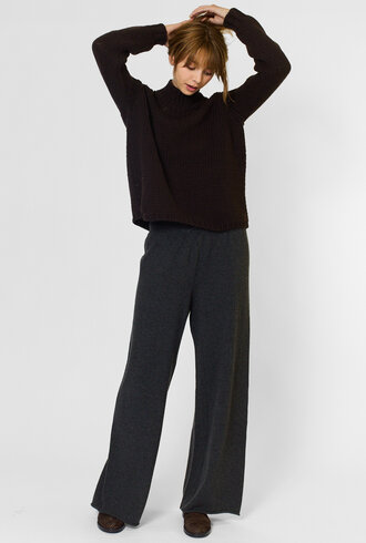 MJW. High Neck Pullover Ebony