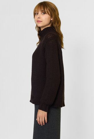 MJW. High Neck Pullover Ebony
