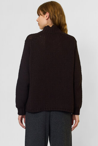 MJW. High Neck Pullover Ebony