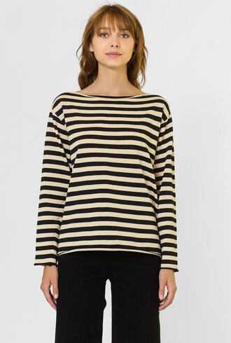 The Great The Sailor Sweater Black Stripe
