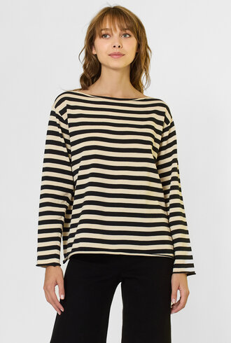 The Great The Sailor Sweater Black Stripe