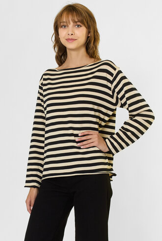 The Great The Sailor Sweater Black Stripe