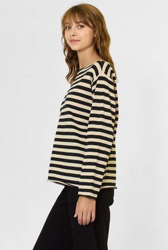 The Great The Sailor Sweater Black Stripe
