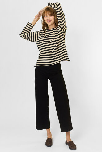 The Great The Sailor Sweater Black Stripe